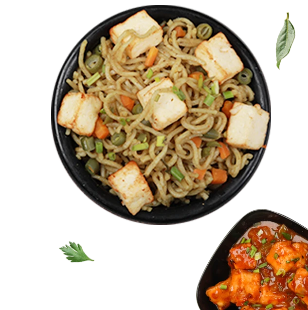 Millet Paneer Noodles With Paneer Manchurian