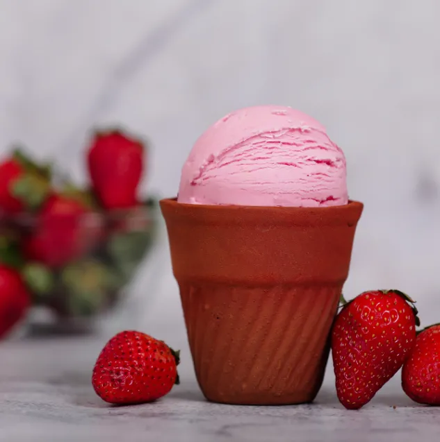Millet stwaberry ice cream
